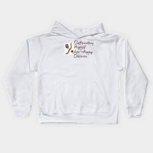 Caffeinating Myself Kids Hoodie